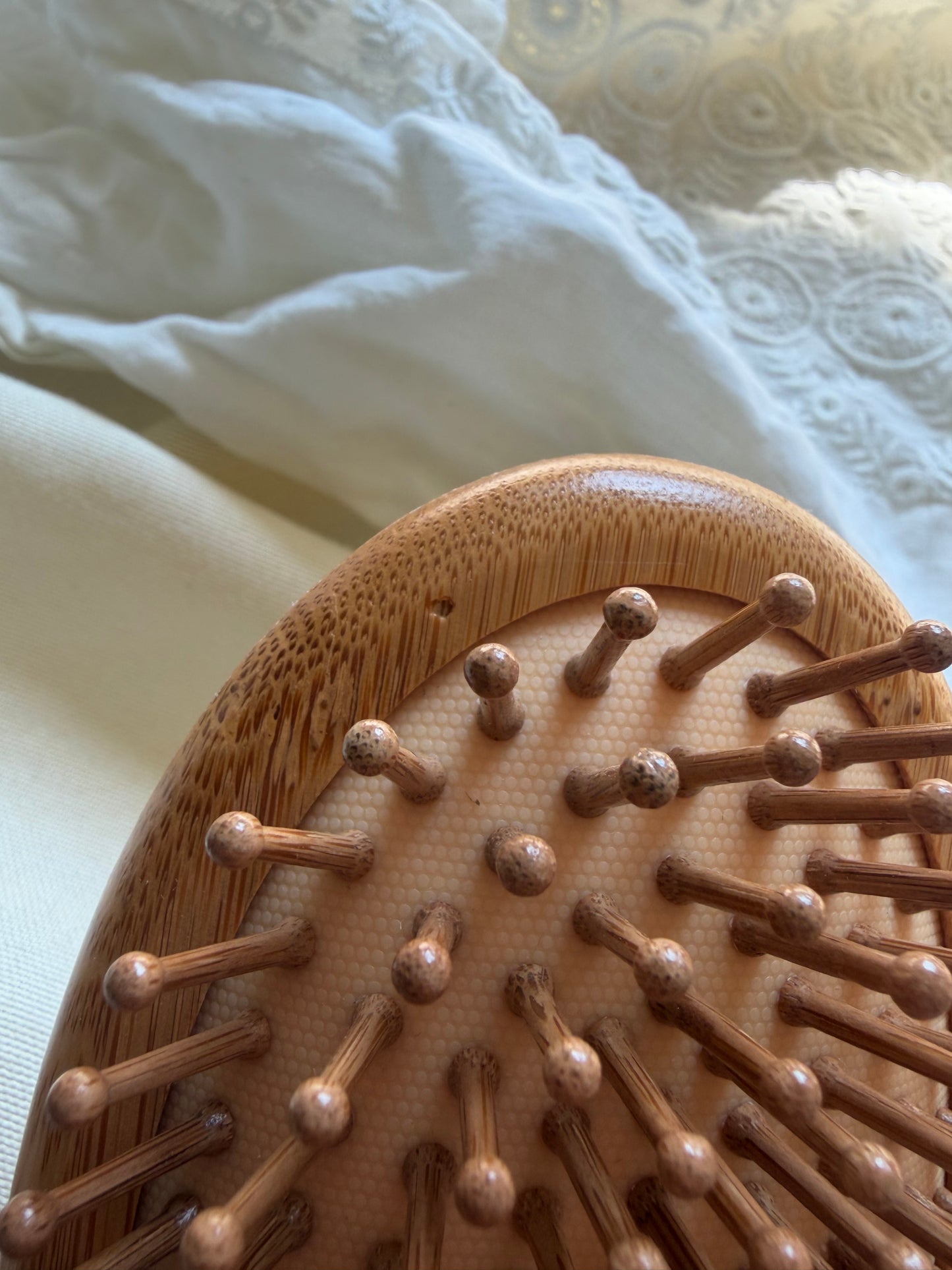 Summer Florals Hand Painted Hairbrush