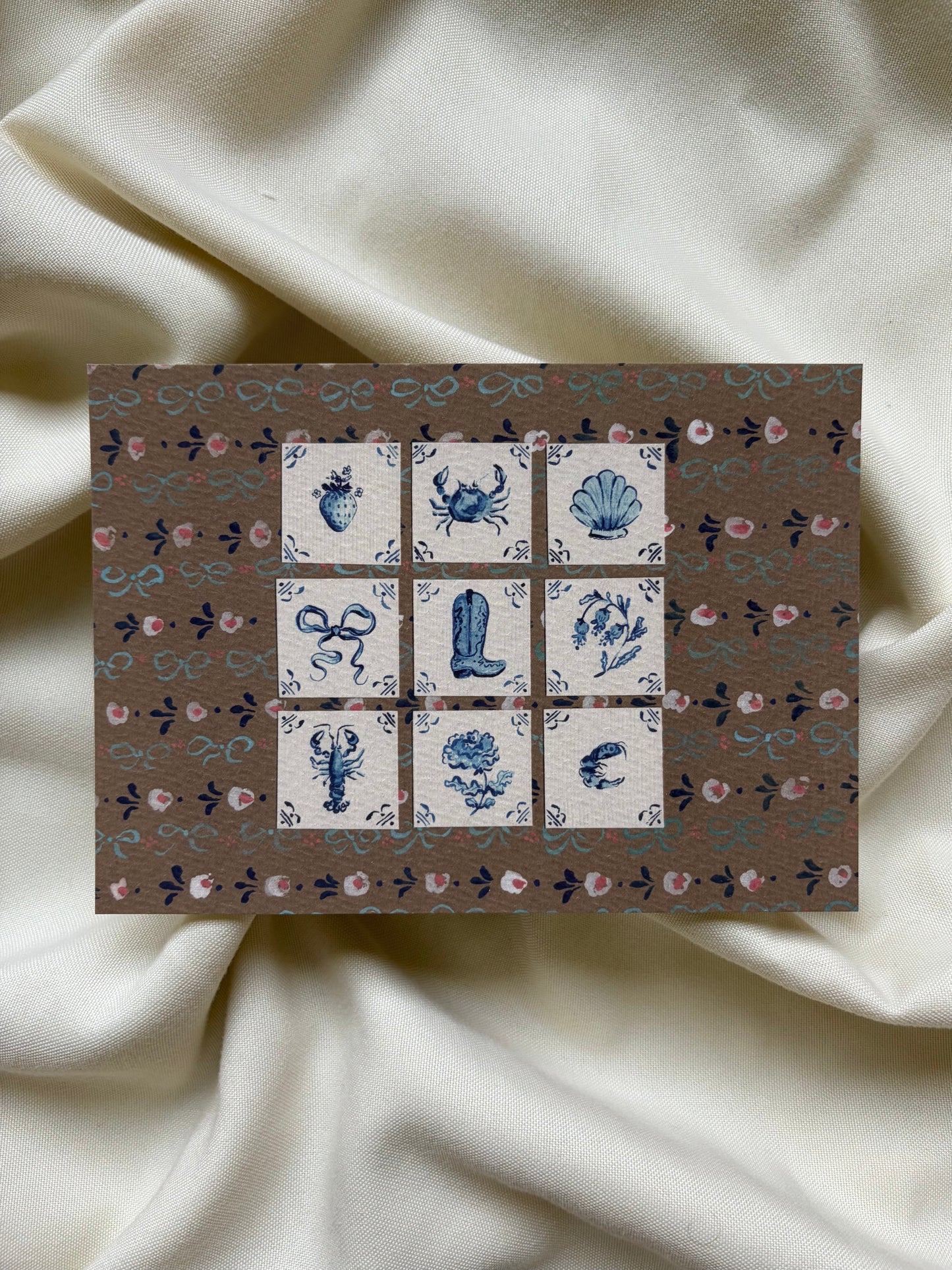 Coastal Cowgirl Tiles Print