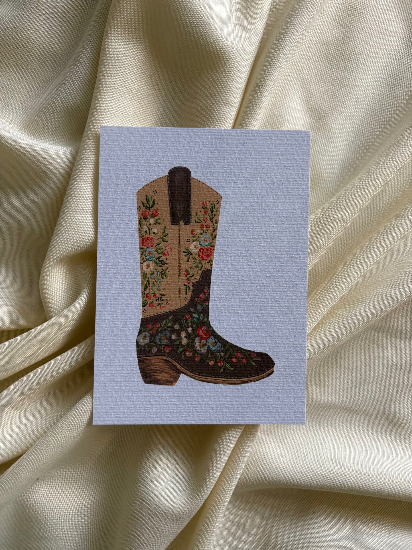 Floral Cowgirl Print