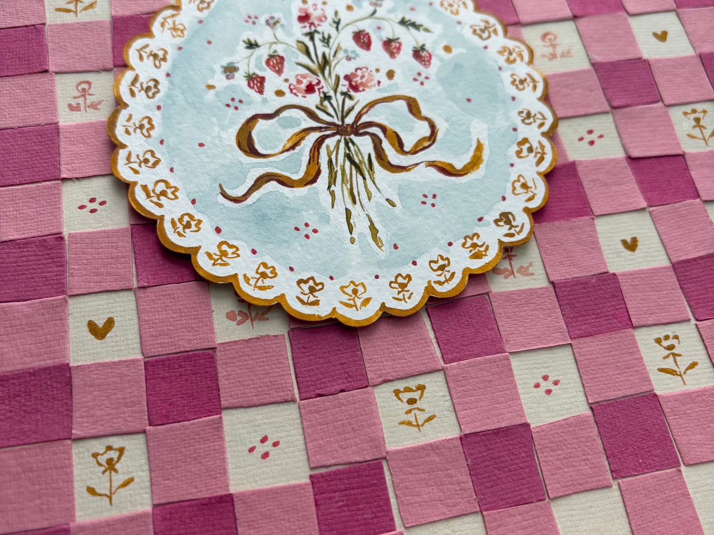 Strawberry Bouquet - Original Art