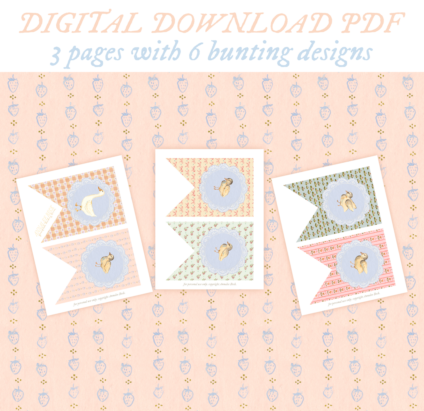 Duckling Printable Banner