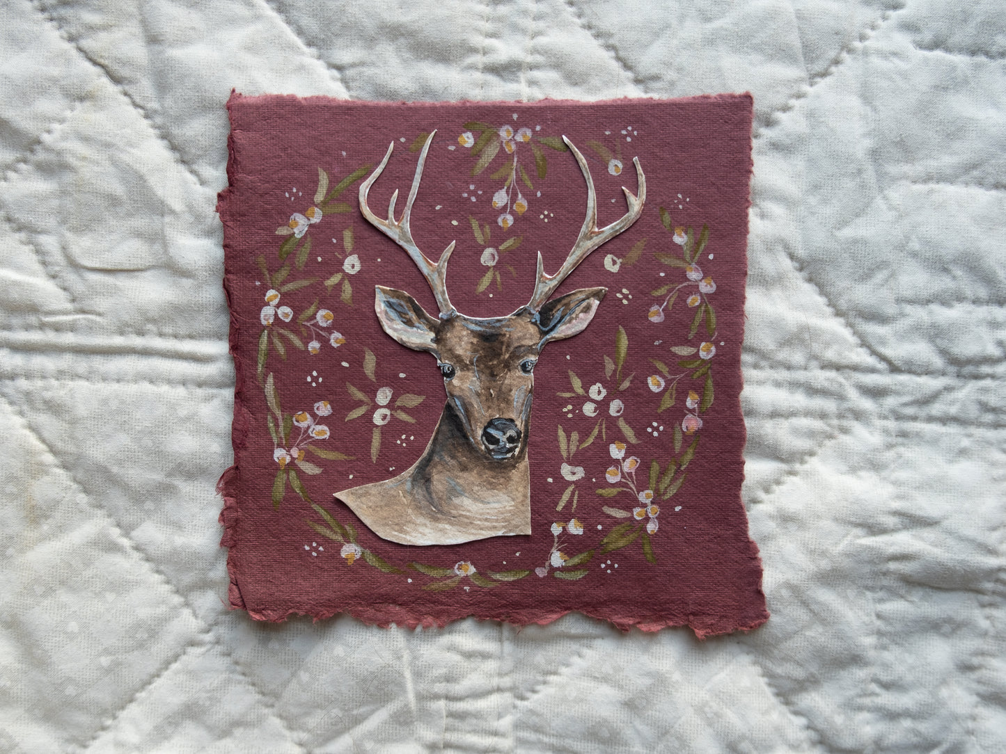 Christmas Deer Study no. 1 - Original Artwork