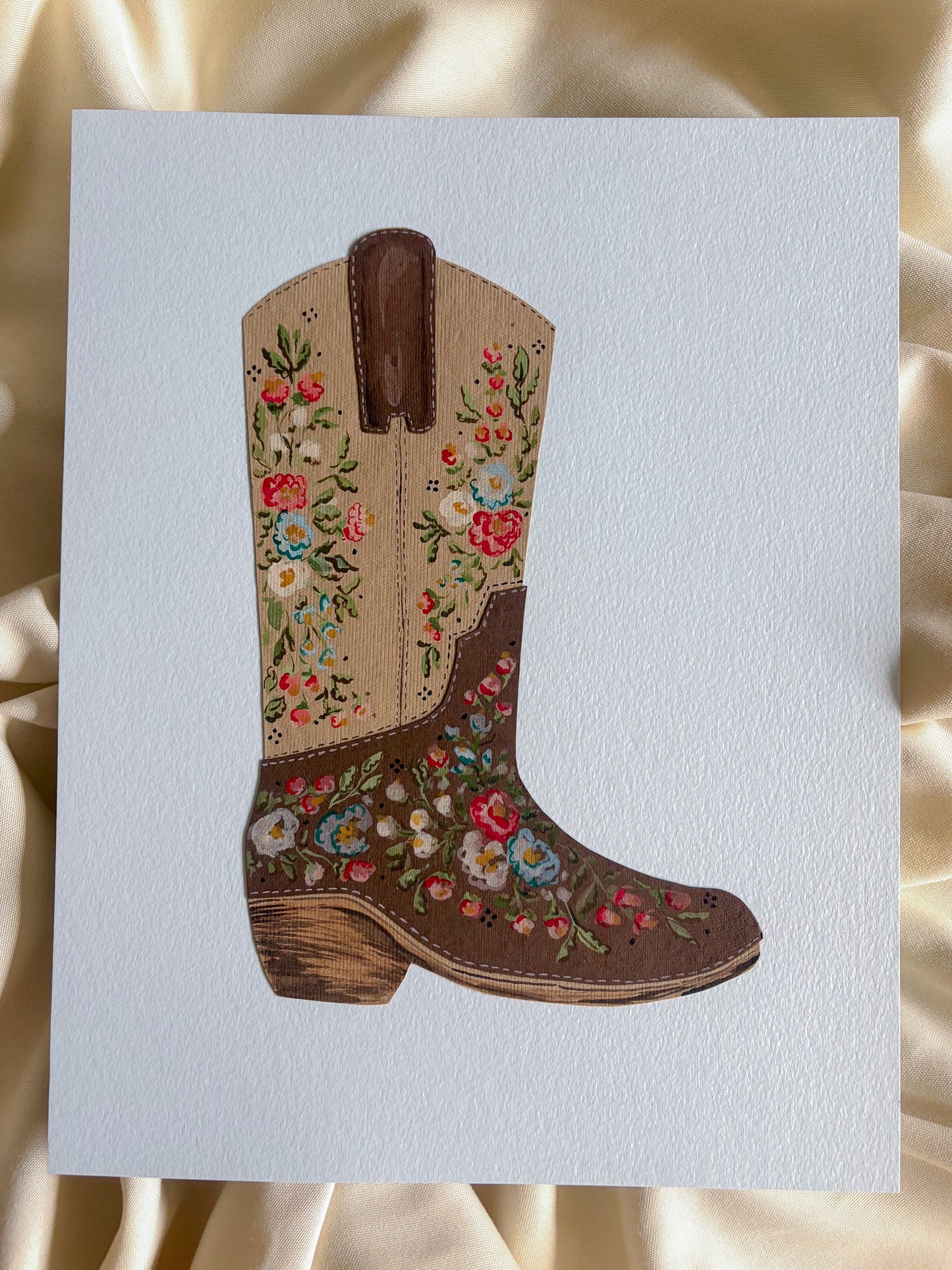Floral Cowgirl - Original Art