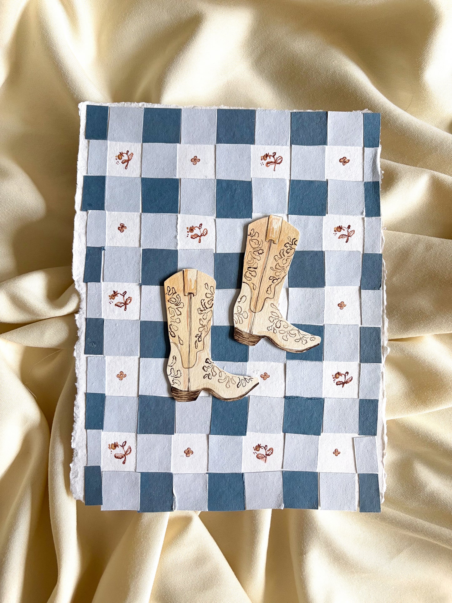 Gingham Cowboy - Original Art