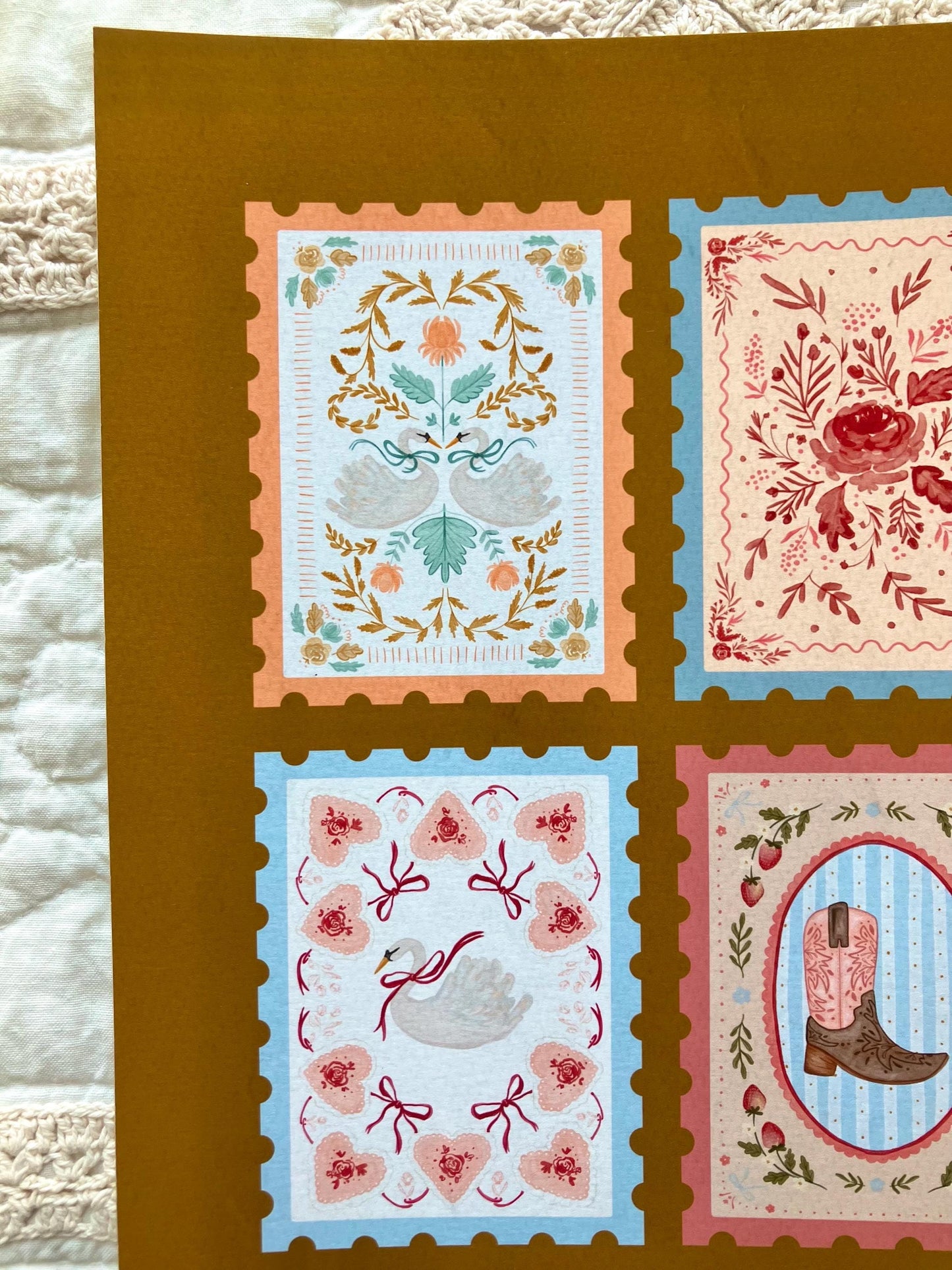 Vintage Postage Print