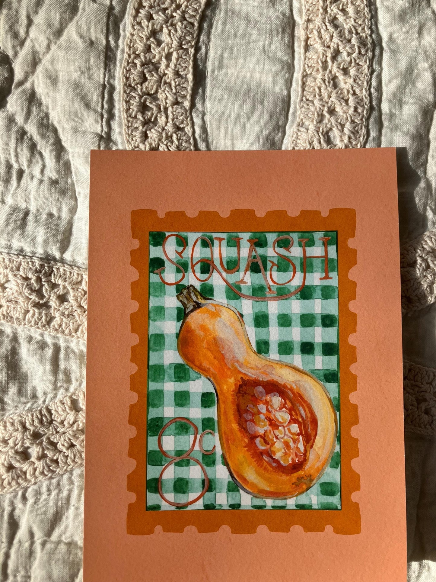 Butternut Squash Postage Print