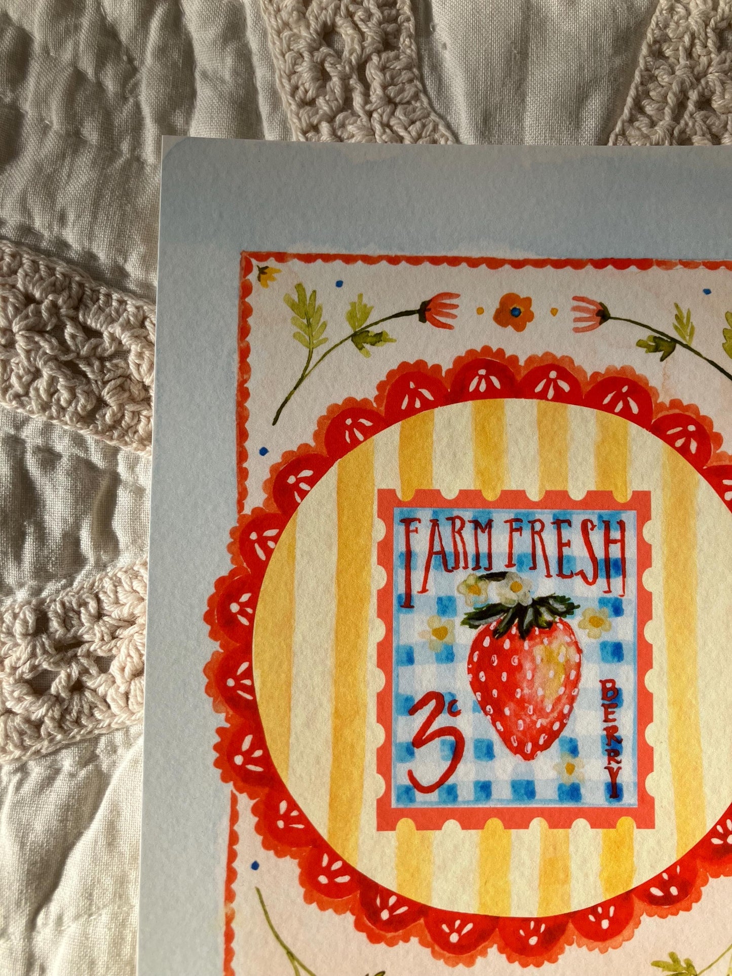 Farm Fresh Strawberry Print