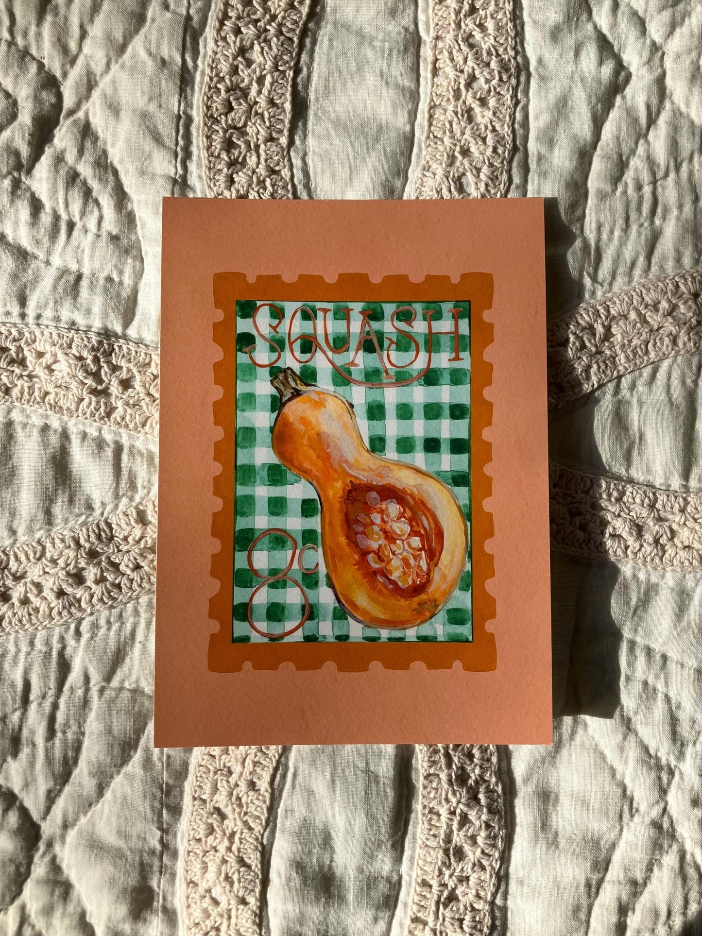 Butternut Squash Postage Print
