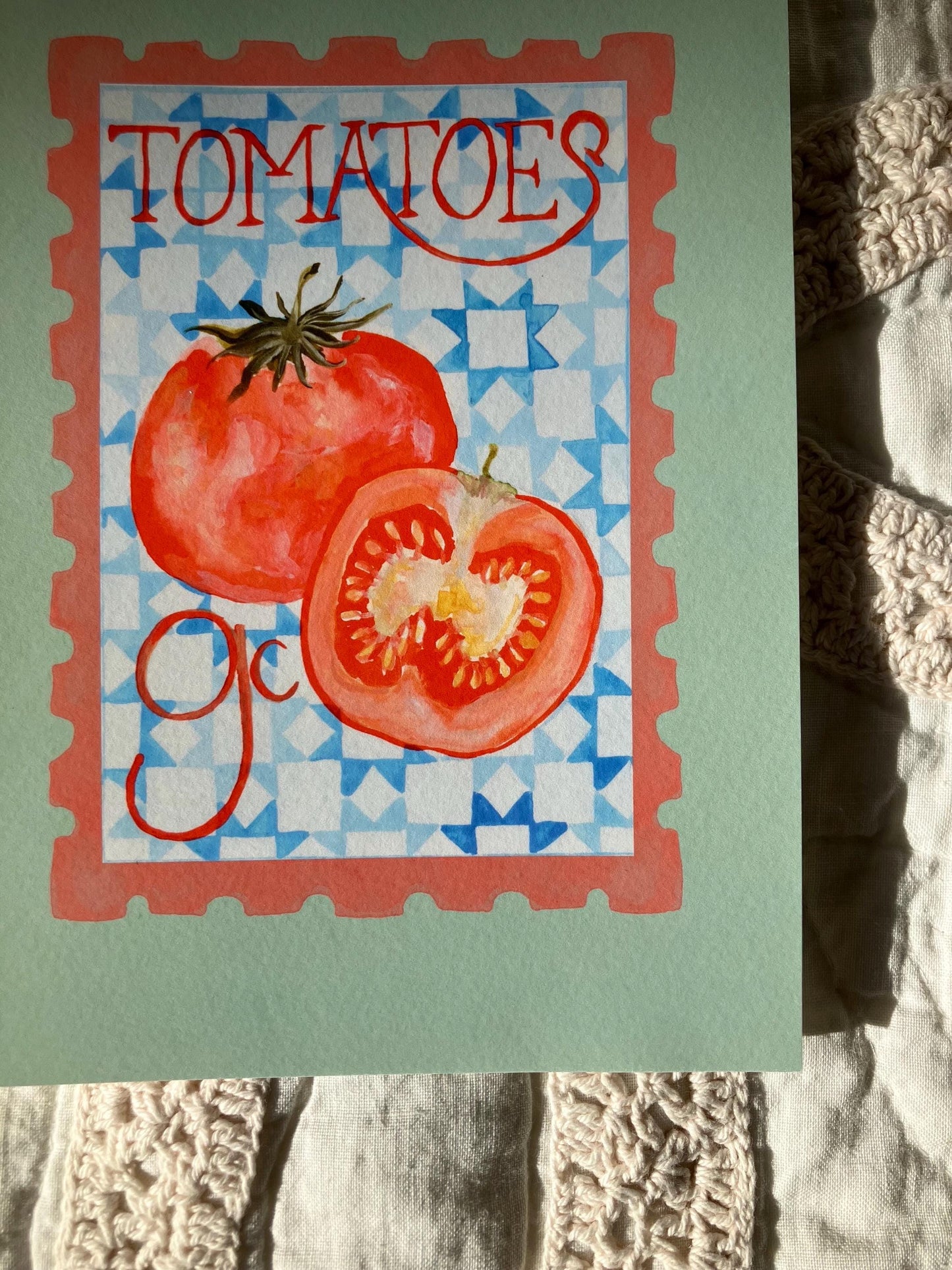 Tomato Postage Print