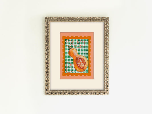 Butternut Squash Postage Print