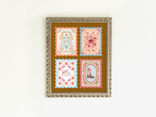 Vintage Postage Print