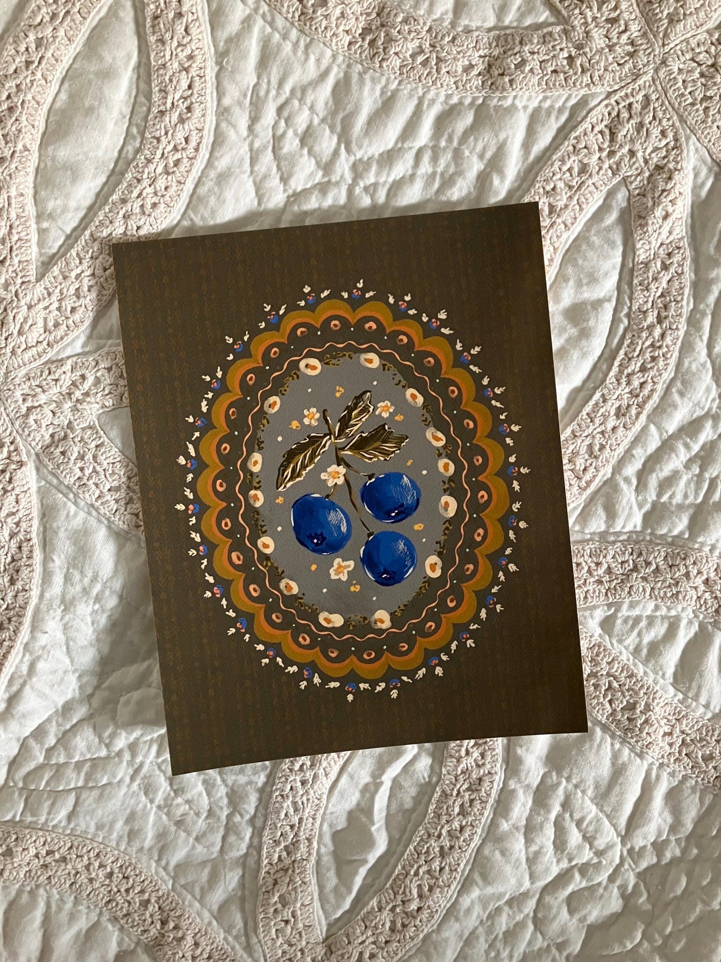 Blueberry Harvest Print