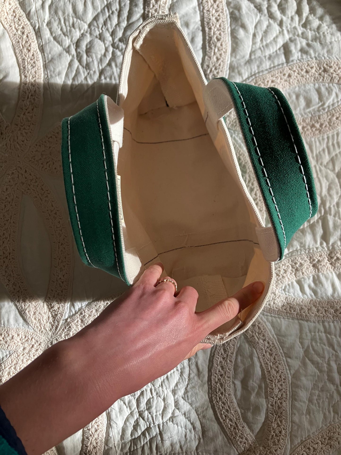 Handpainted Lobster Mini Tote Bag