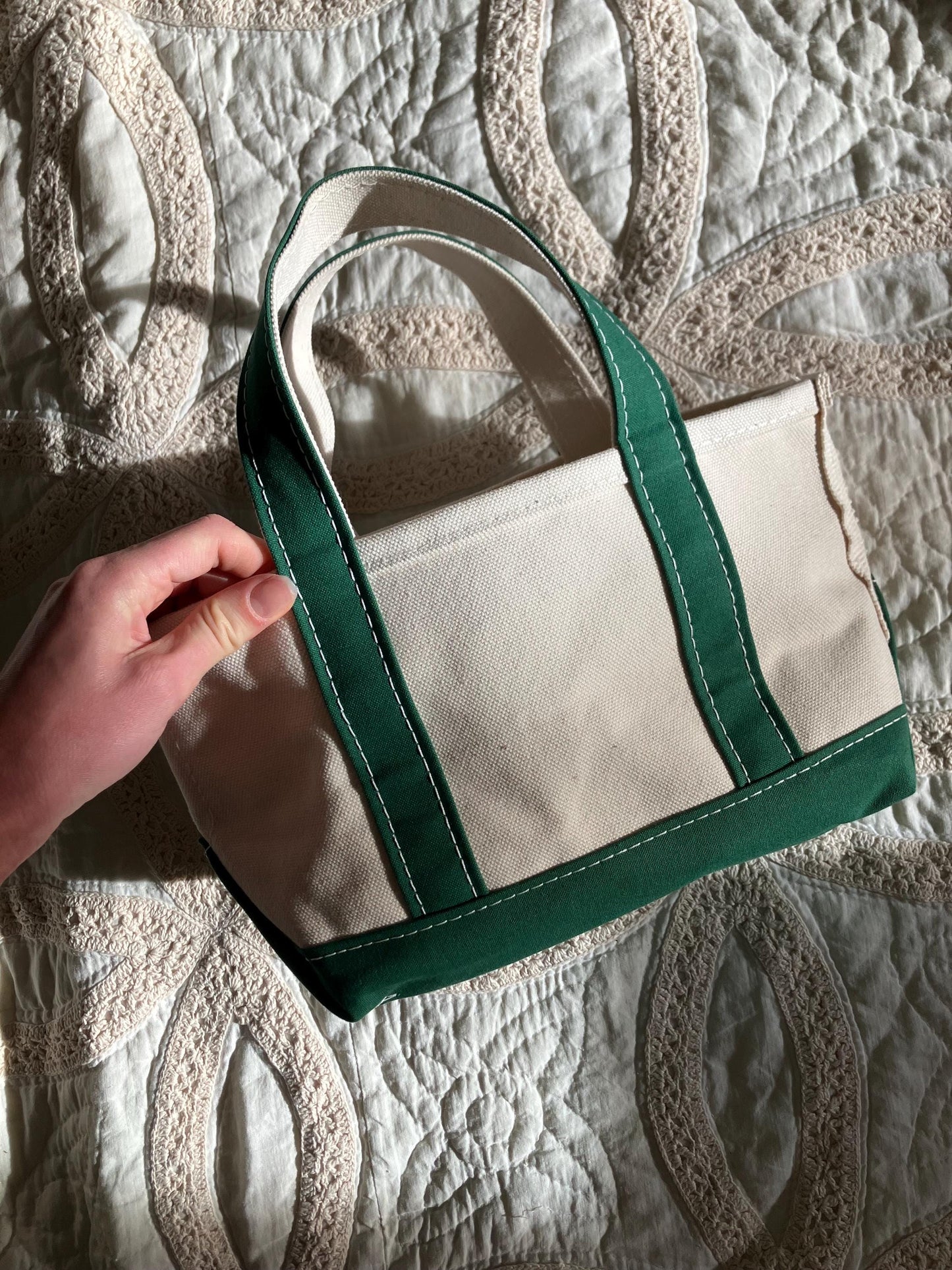 Handpainted Lobster Mini Tote Bag