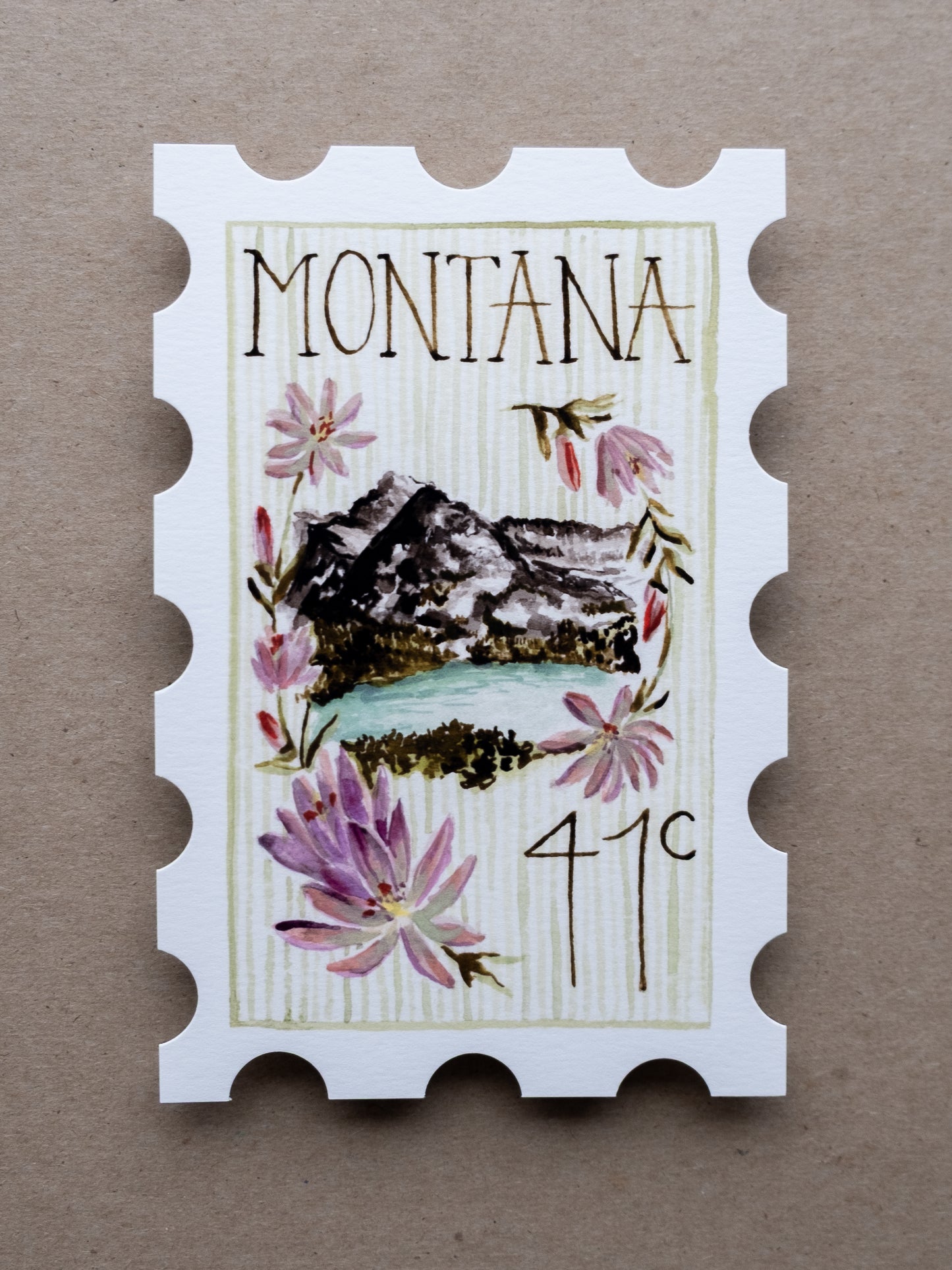 Montana Stamp Print