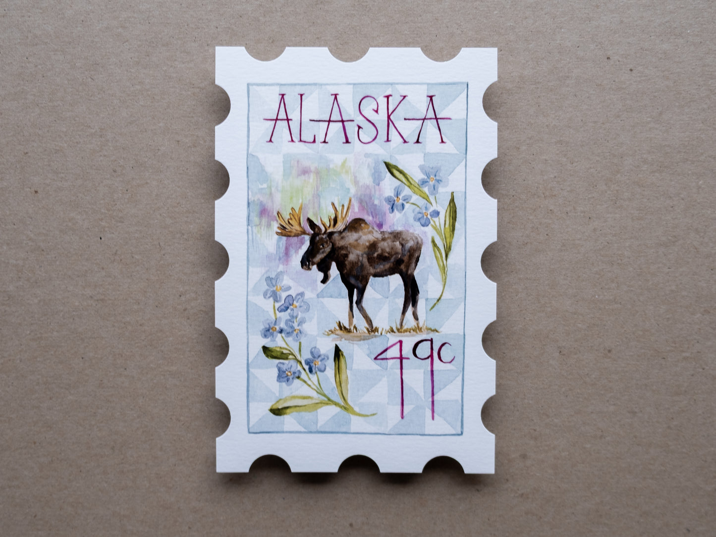 Alaska Stamp Print