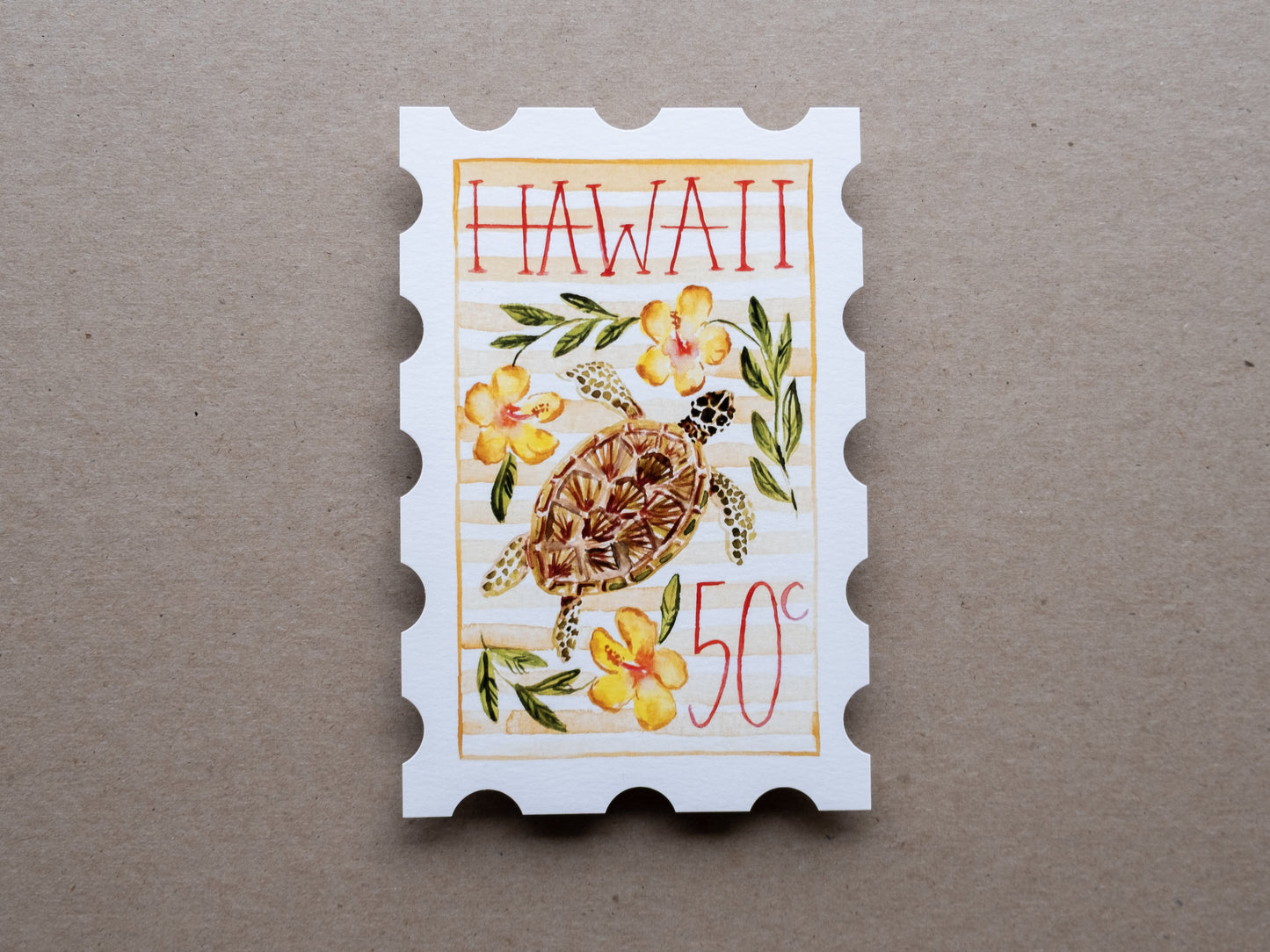 Hawaii Stamp Print