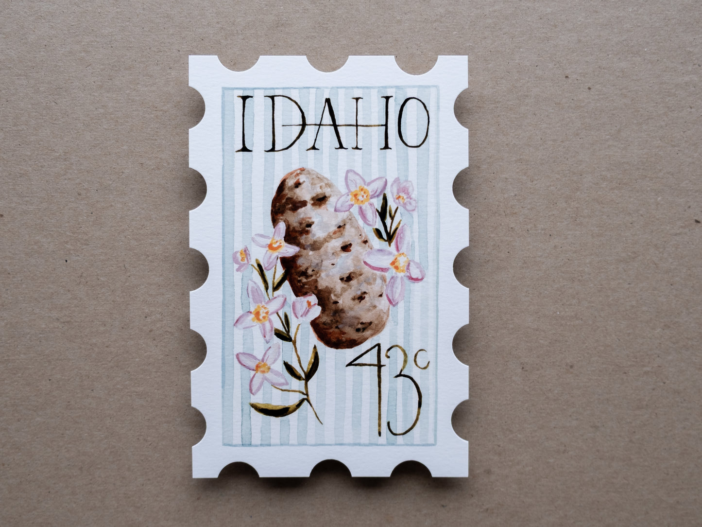 Idaho Stamp Print