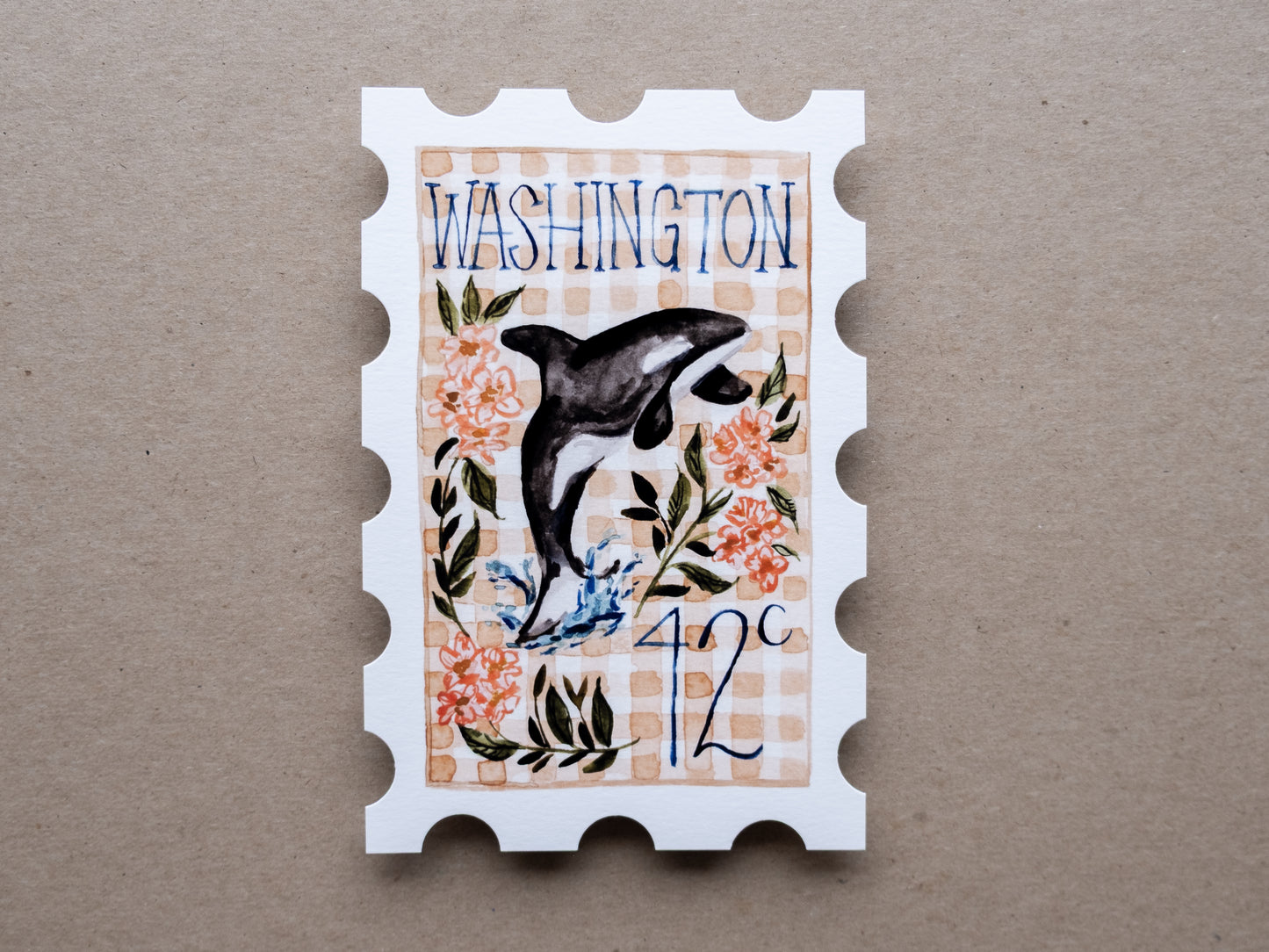 Washington Stamp Print