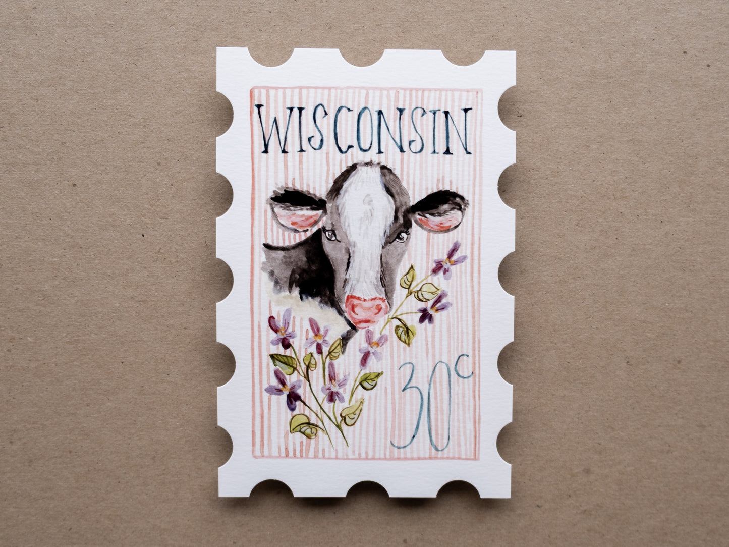 Wisconsin Stamp Print