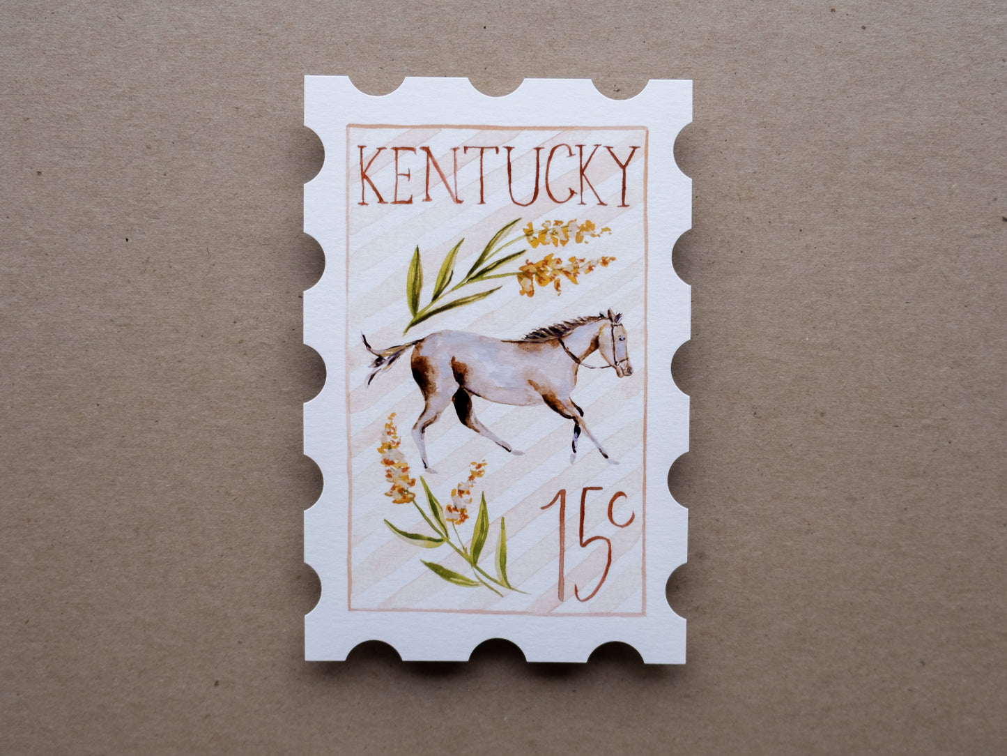 Kentucky Stamp Print