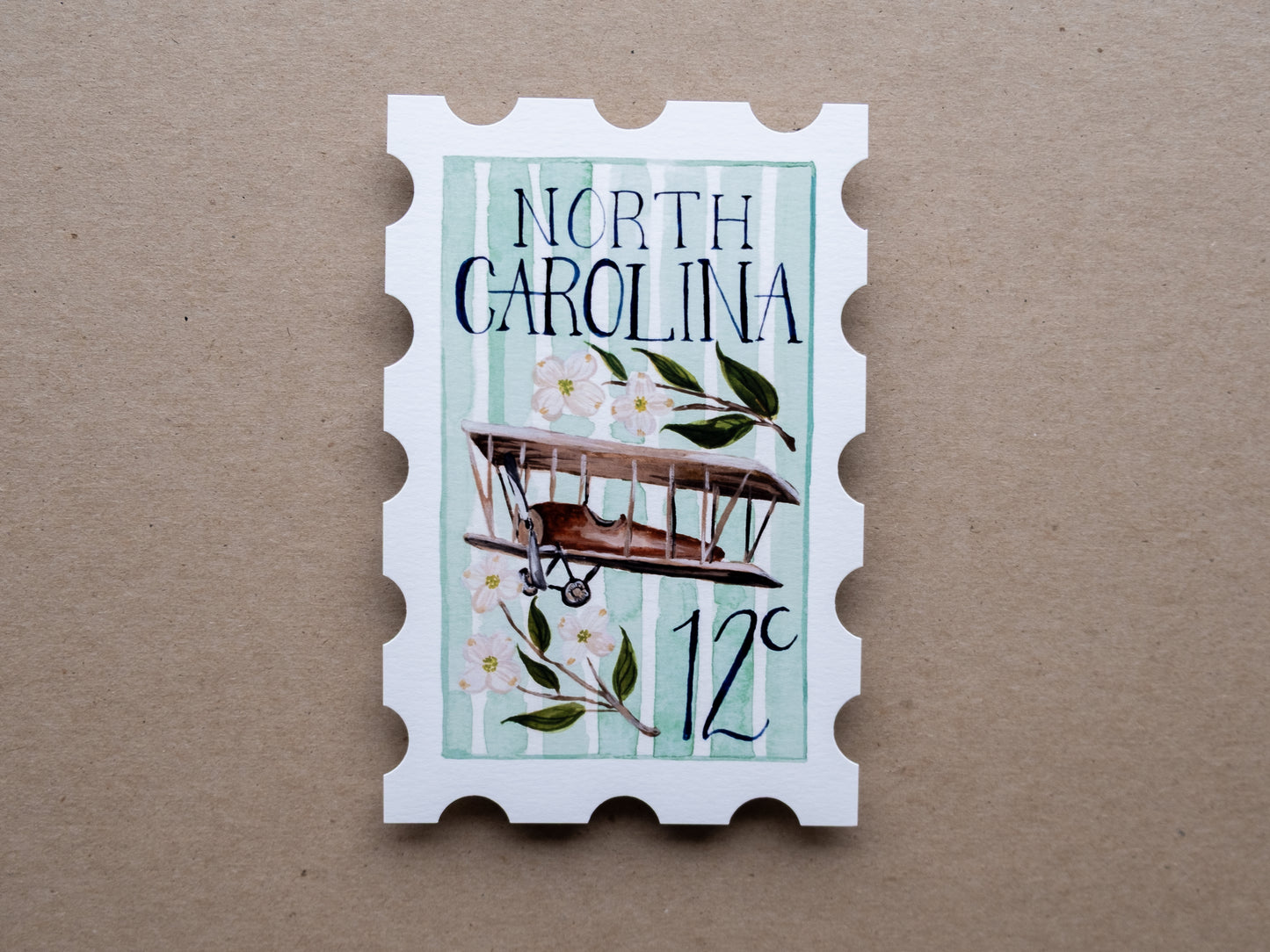 North Carolina Stamp Print
