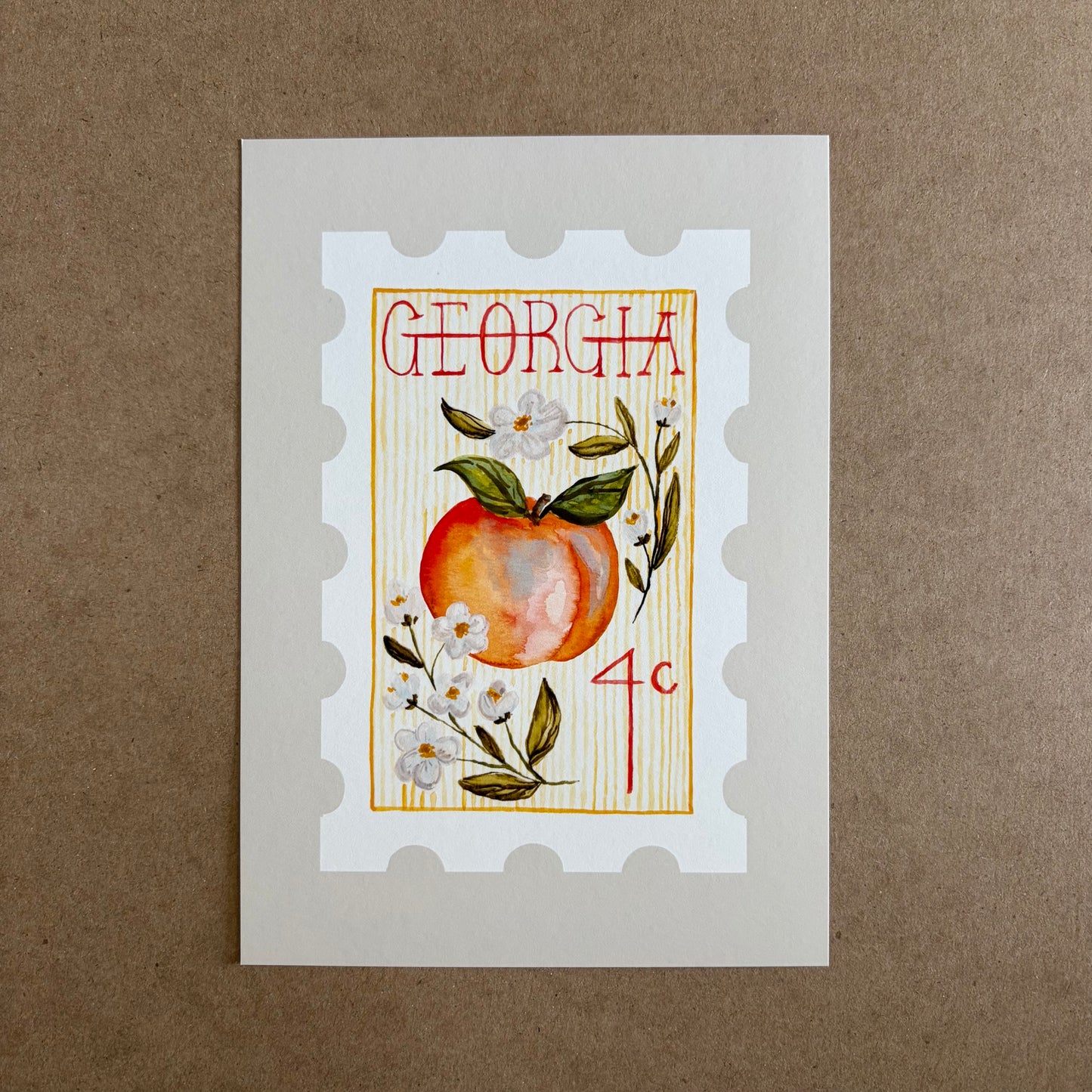 Georgia Stamp Print