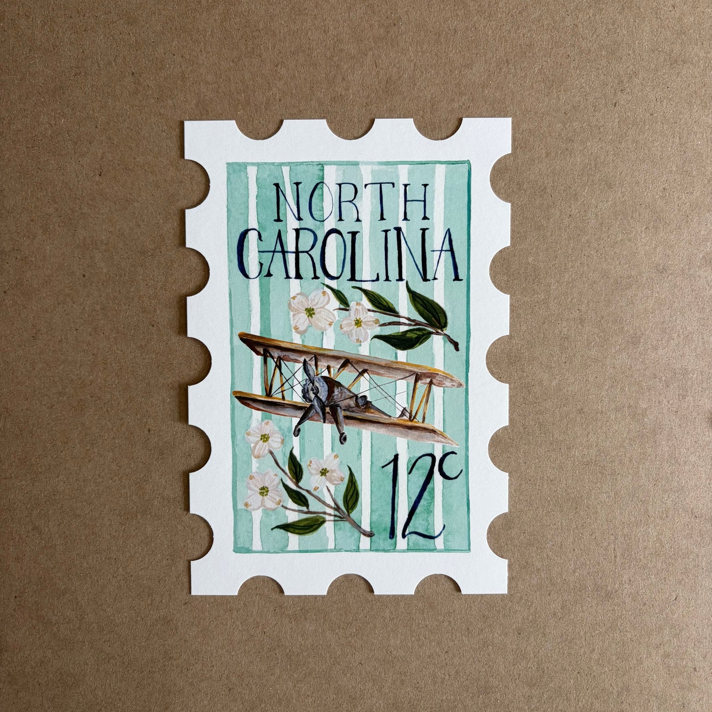 North Carolina Stamp Print