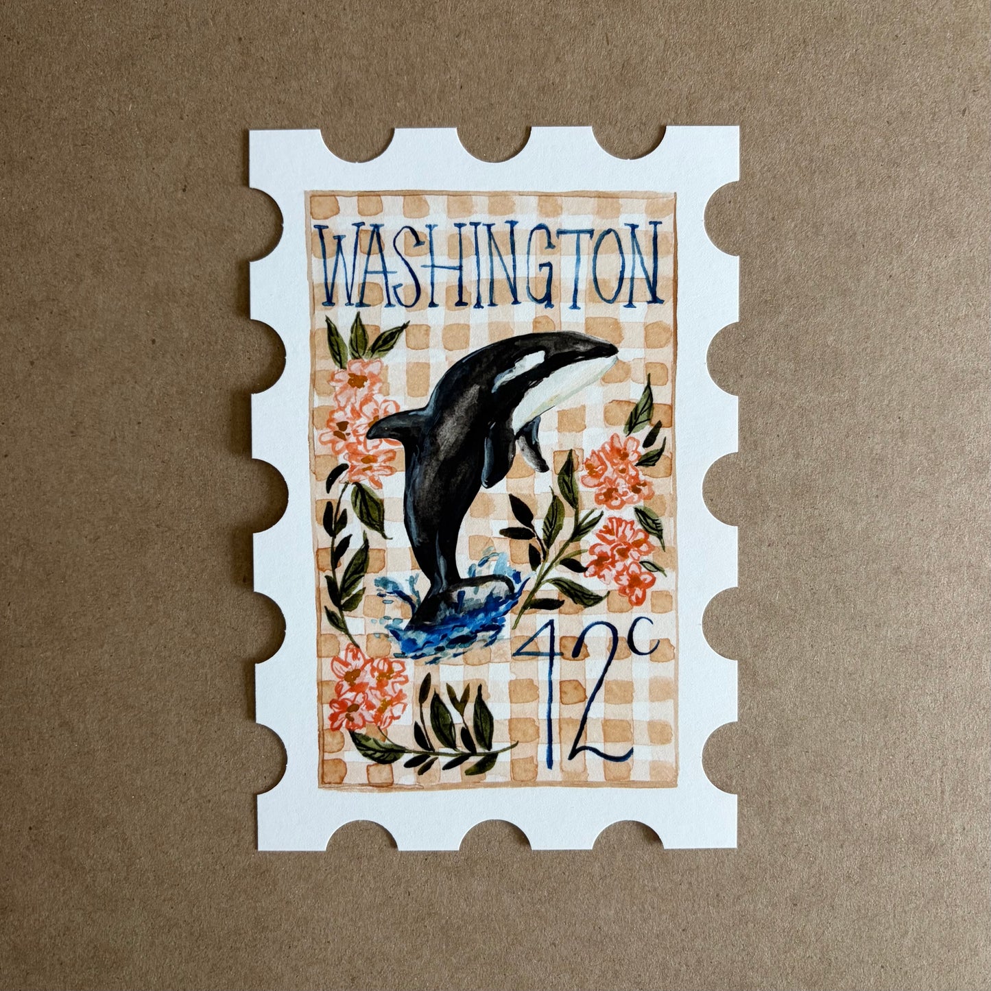 Washington Stamp Print