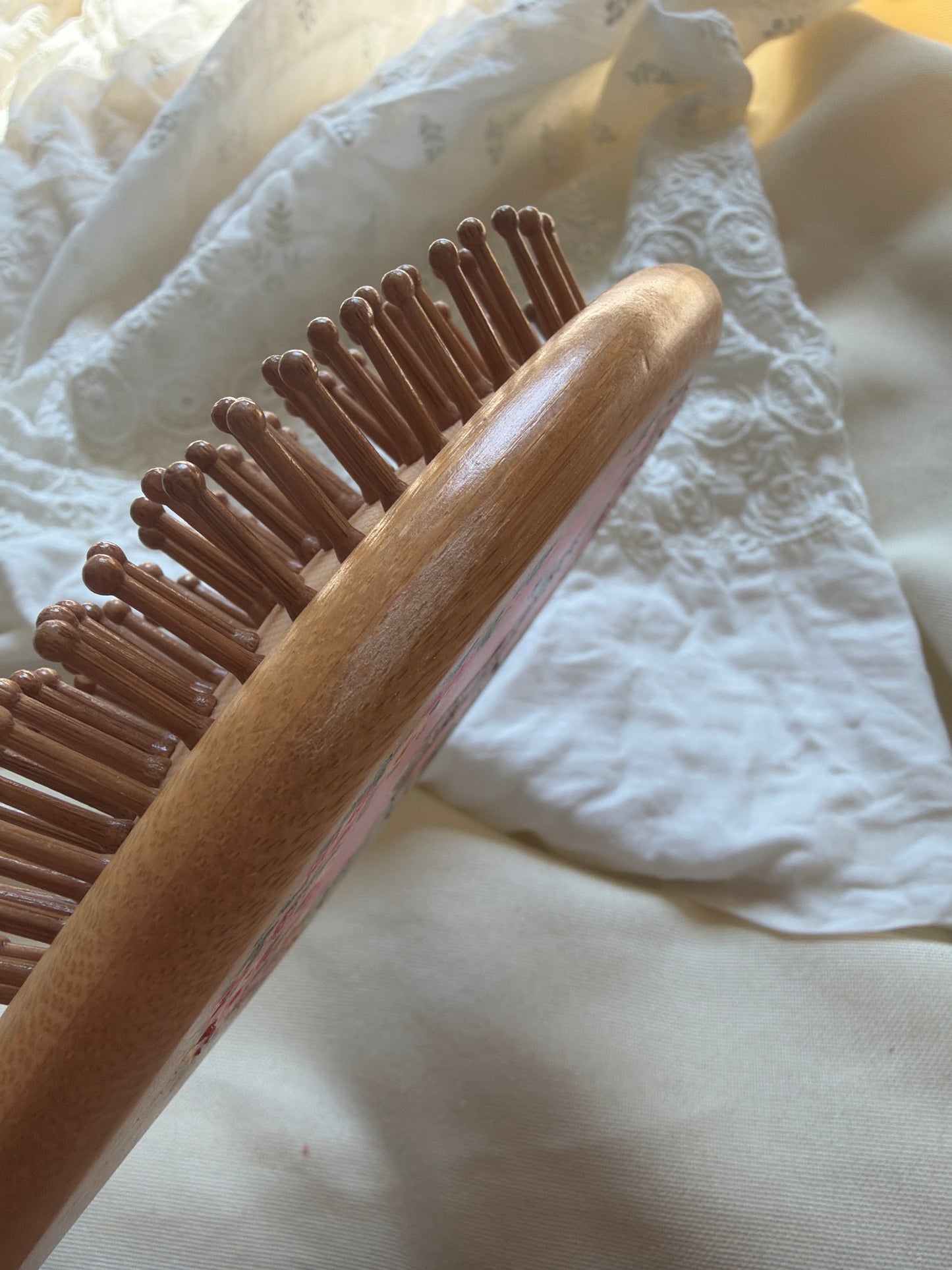 Deer Hand Painted Hairbrush