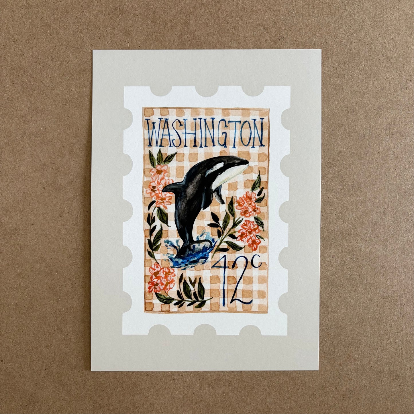 Washington Stamp Print