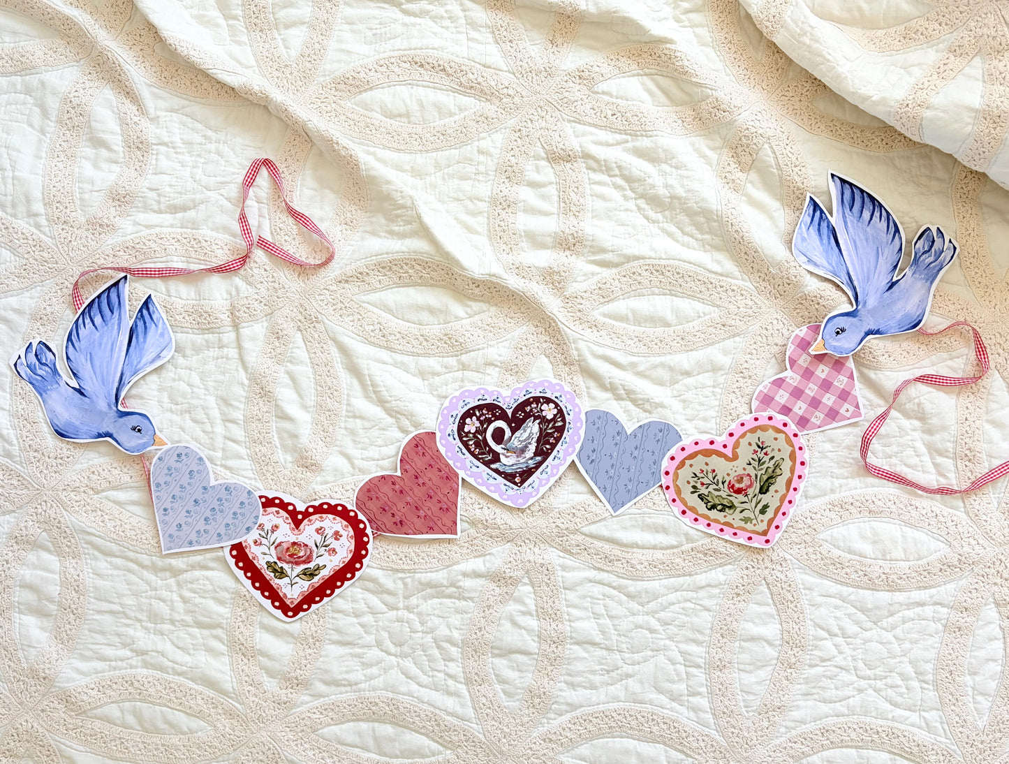 Vintage Valentine Printable Banner