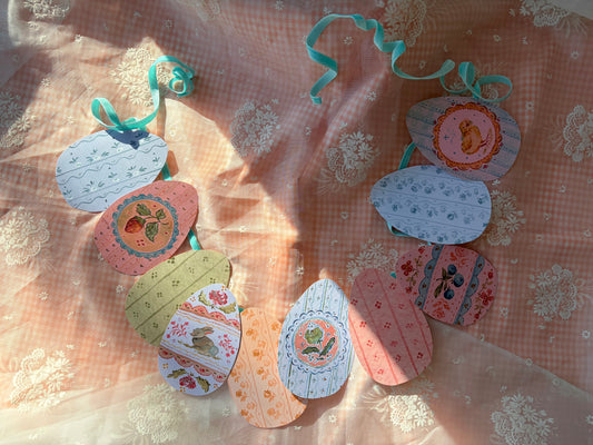 Vintage Easter Egg Printable Banner