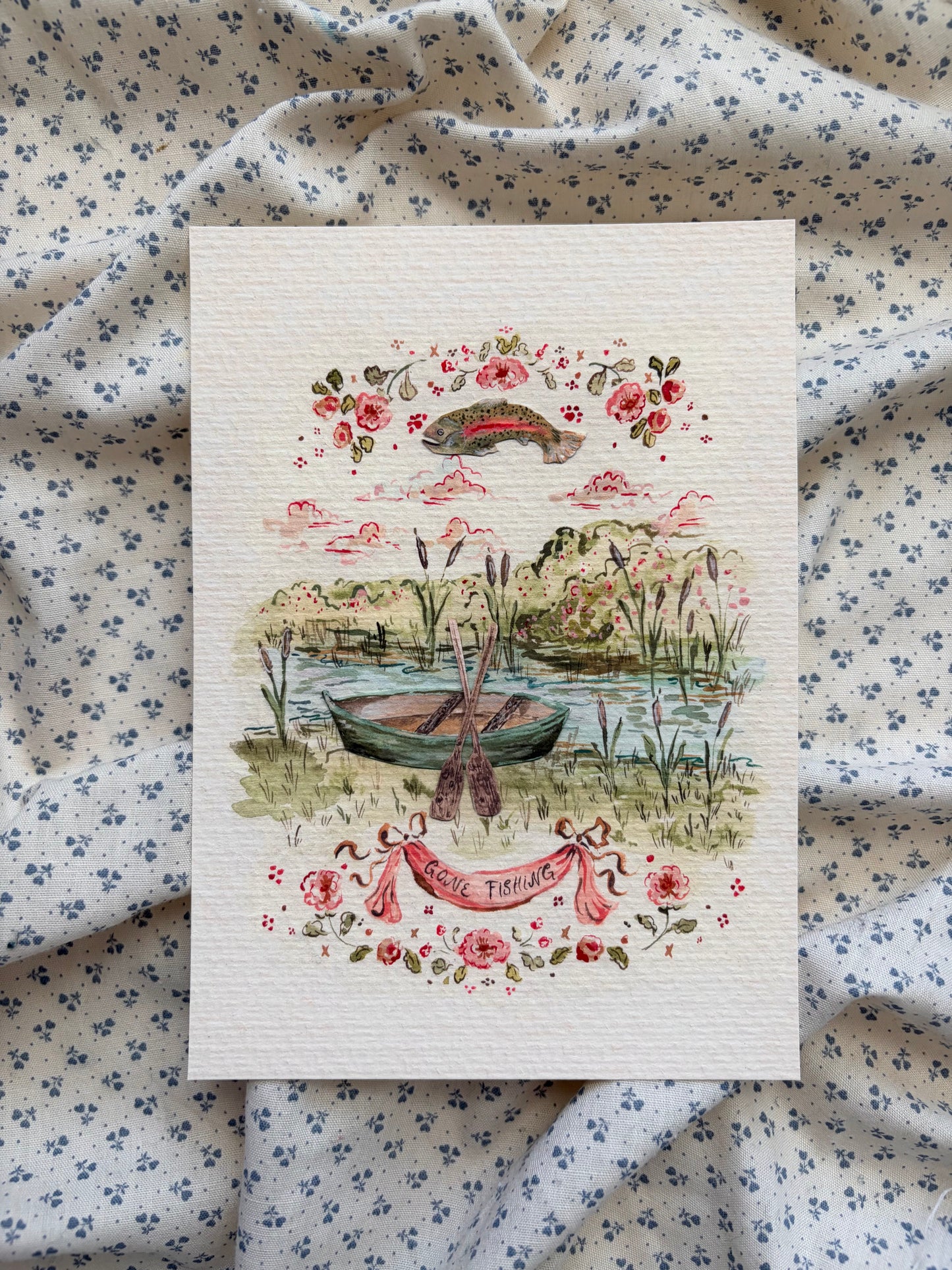 Gone Fishing Print