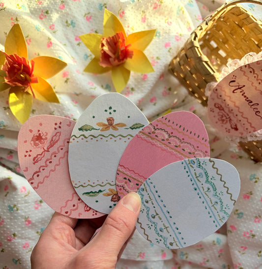 Blank Easter Egg Name Tag Printables