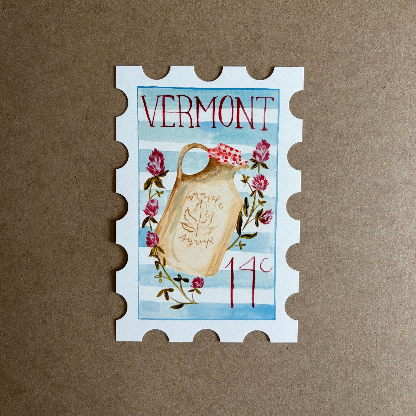 Vermont Stamp Print
