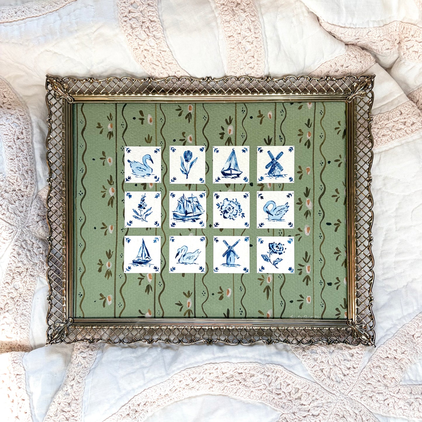 Delft Tiles Studies No. 1 Print