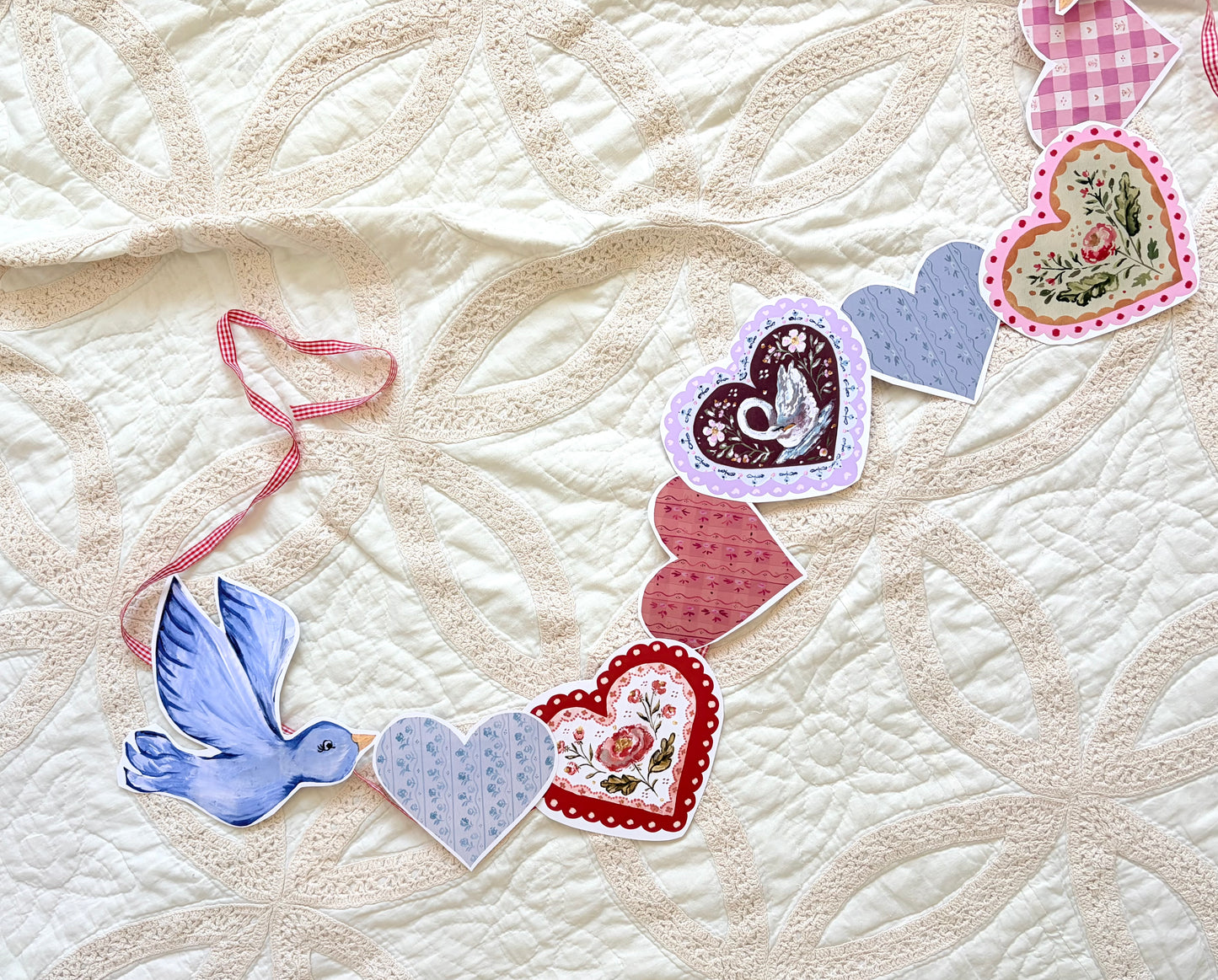Vintage Valentine Printable Banner