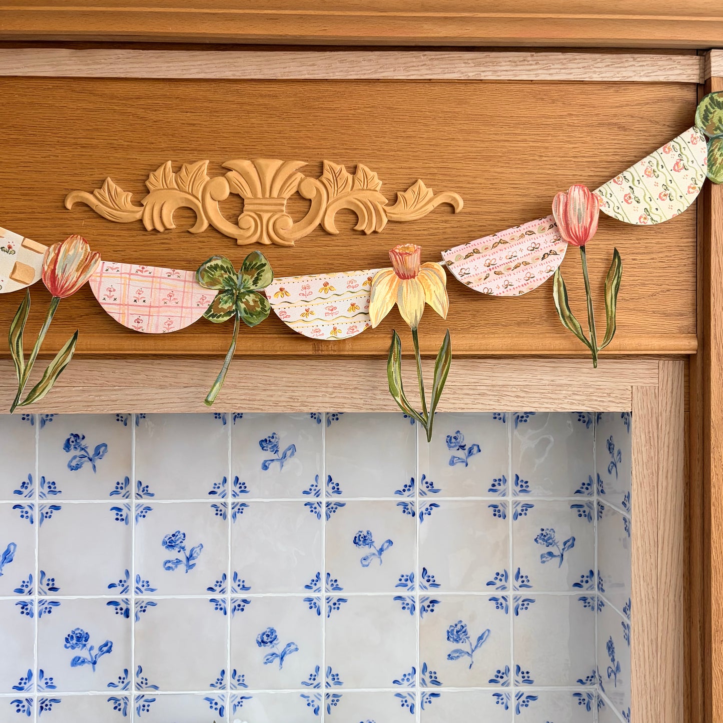 Spring Blooms Printable Banner