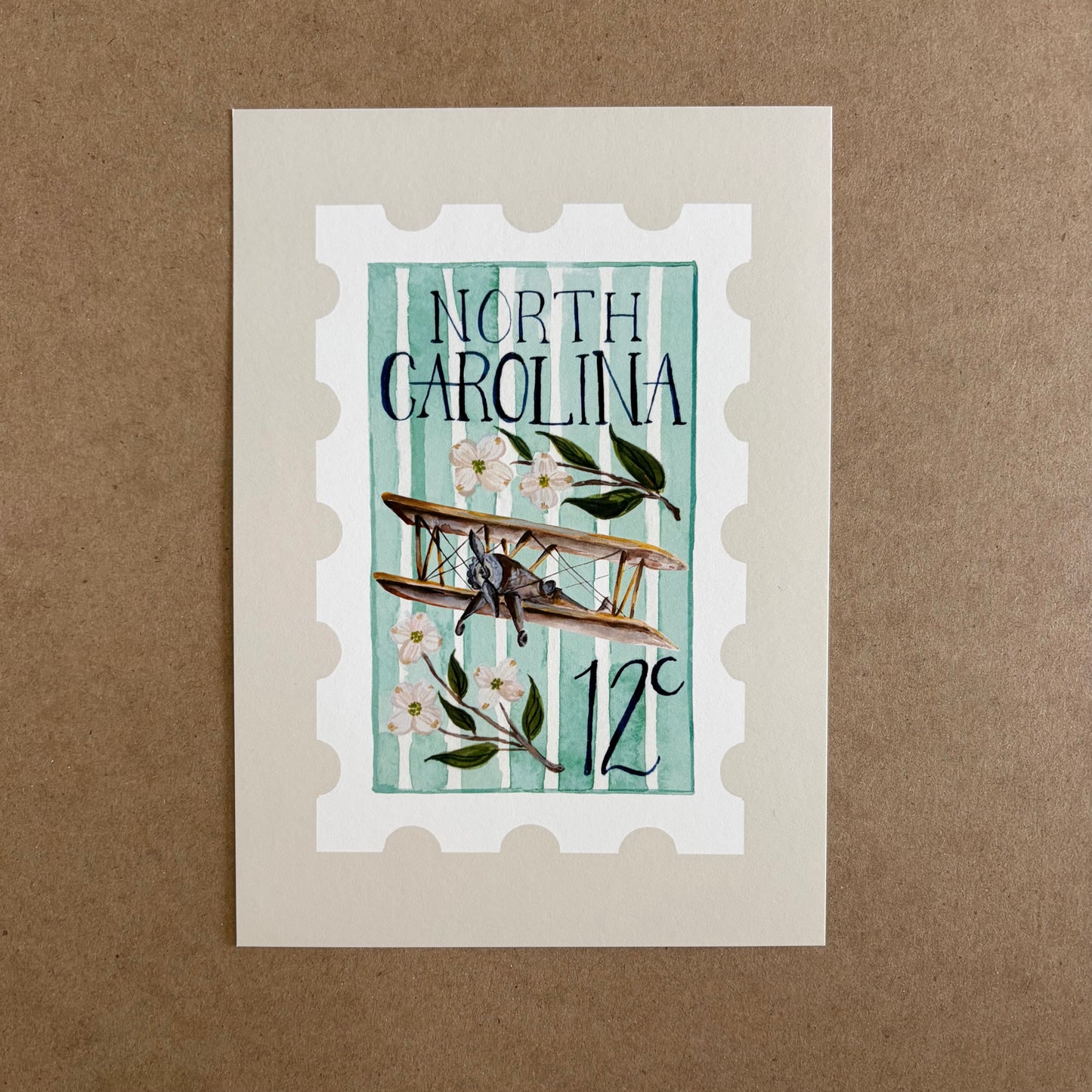 North Carolina Stamp Print