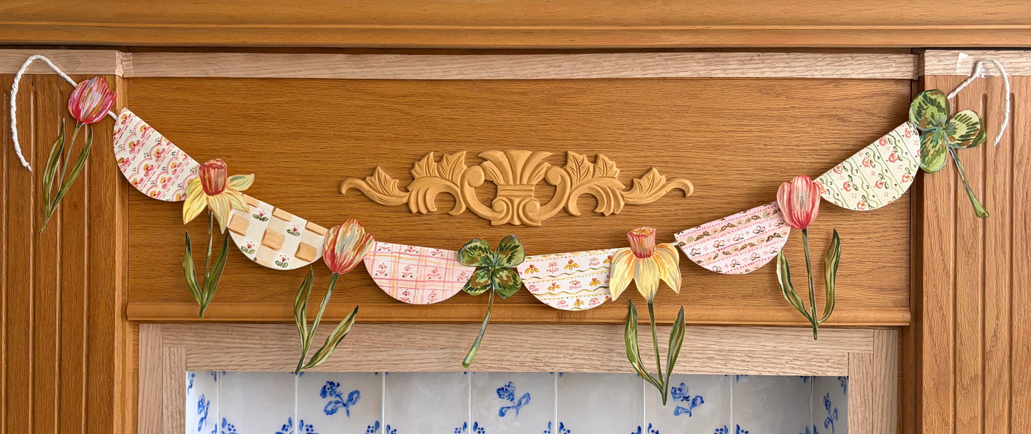 Spring Blooms Printable Banner