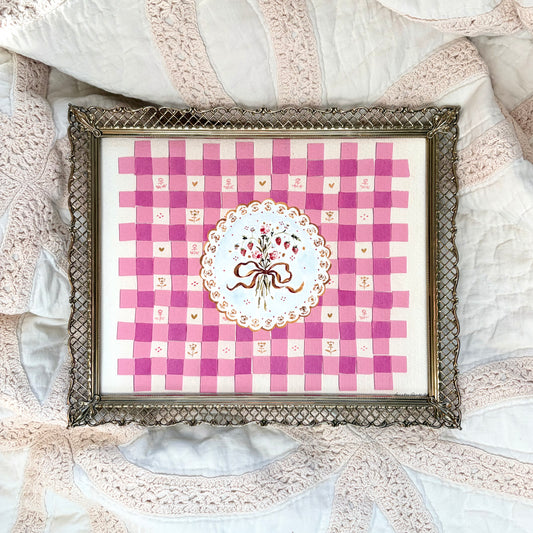 Strawberry Bouquet Print