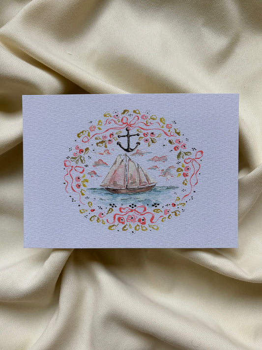 Sailboat Study no.1 Print