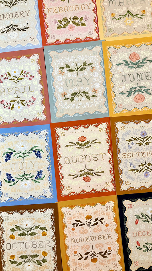 12 Months Artworks - 12 Print Bundle