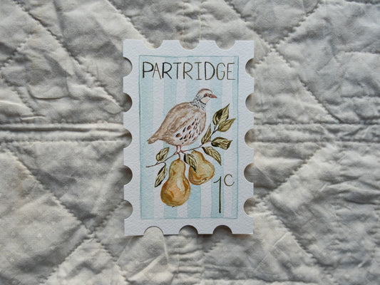 1st Day of Christmas Stamp - Original Artwork