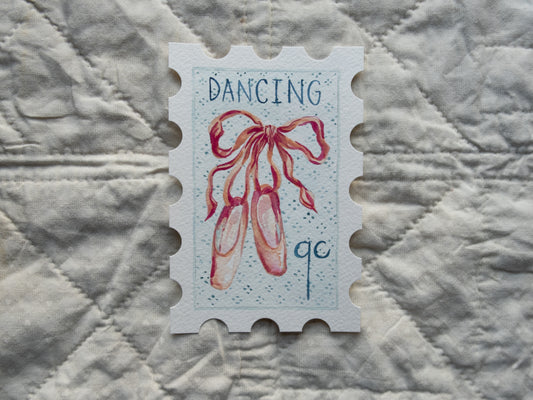 9th Day of Christmas Stamp - Original Artwork