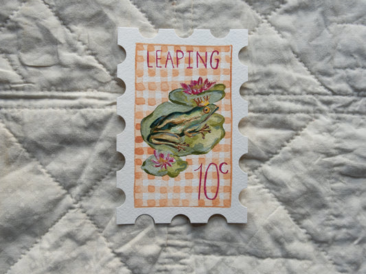 10th Day of Christmas Stamp - Original Artwork