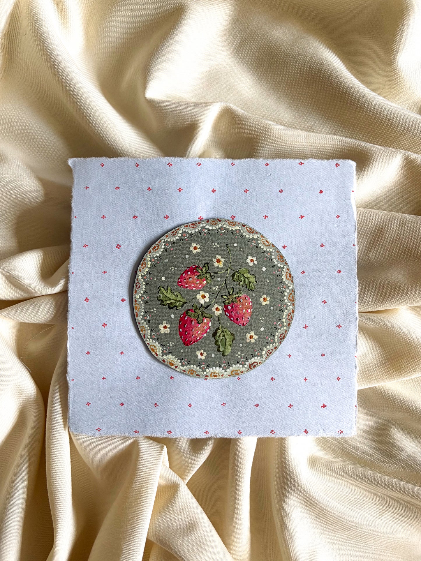 Strawberry Harvest - Original Art *FLAWED*