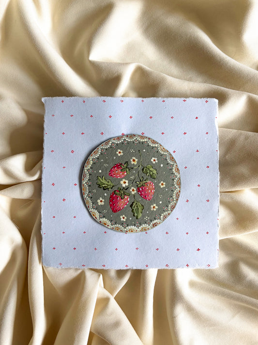 Strawberry Harvest - Original Art *FLAWED*