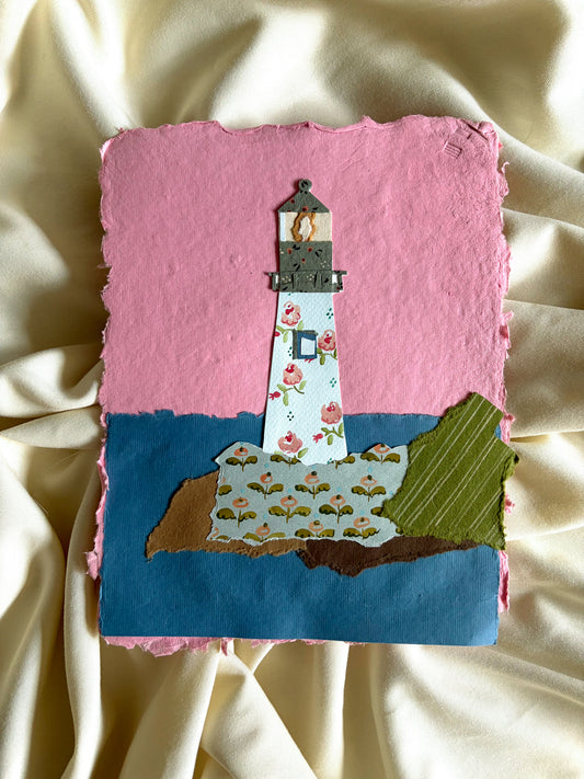 Collage Lighthouse Studies no.3 - Original Art